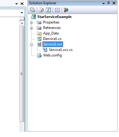 Select Service file